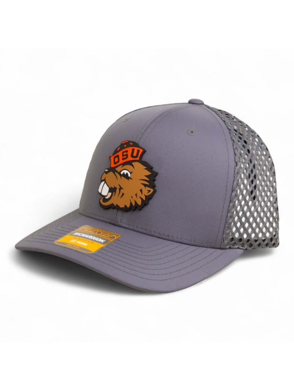 Oregon State Beavers Benny 3D Snapback Tilikum Trucker Hat- Charcoal